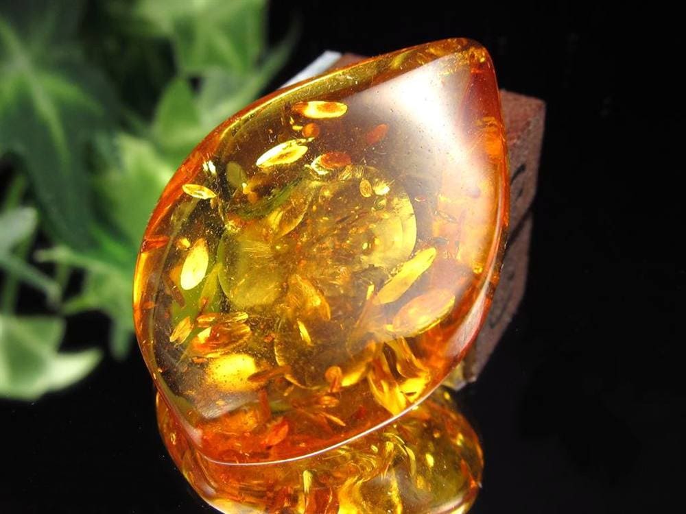 アンバー バルティックアンバー 琥珀 カボション タンブル