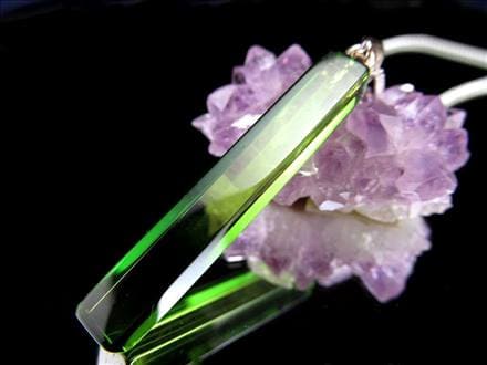 天然琥珀 グリーンアンバー ペンダント Silver925 バルト海産