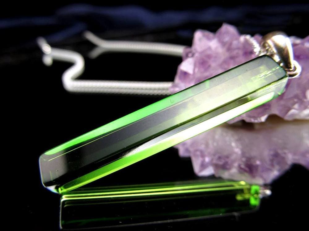 天然琥珀 グリーンアンバー ペンダント Silver925 バルト海産