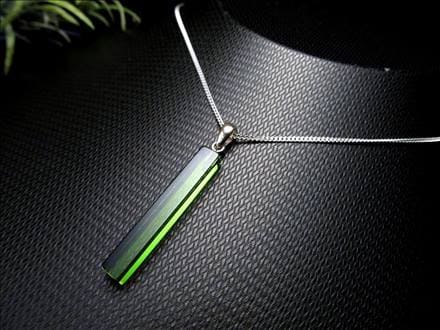 天然琥珀 グリーンアンバー ペンダント Silver925 バルト海産