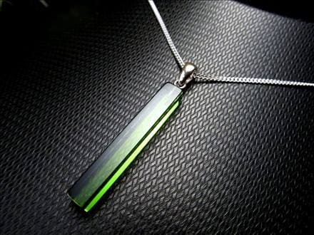 天然琥珀 グリーンアンバー ペンダント Silver925 バルト海産