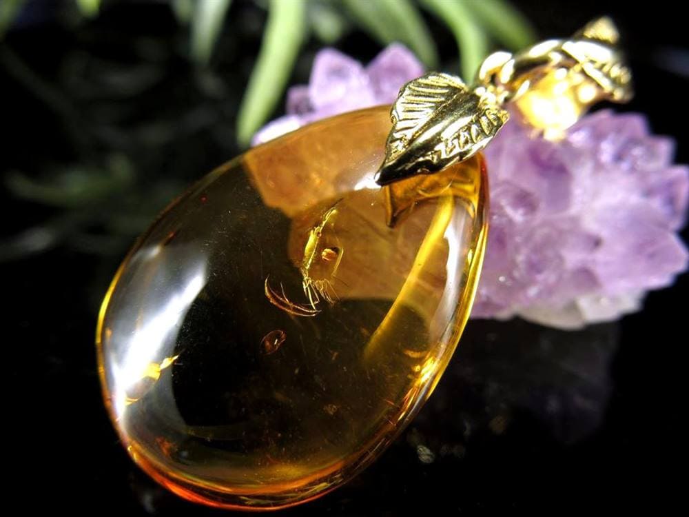 天然琥珀 アンバー ペンダント Silver925 バルト海産