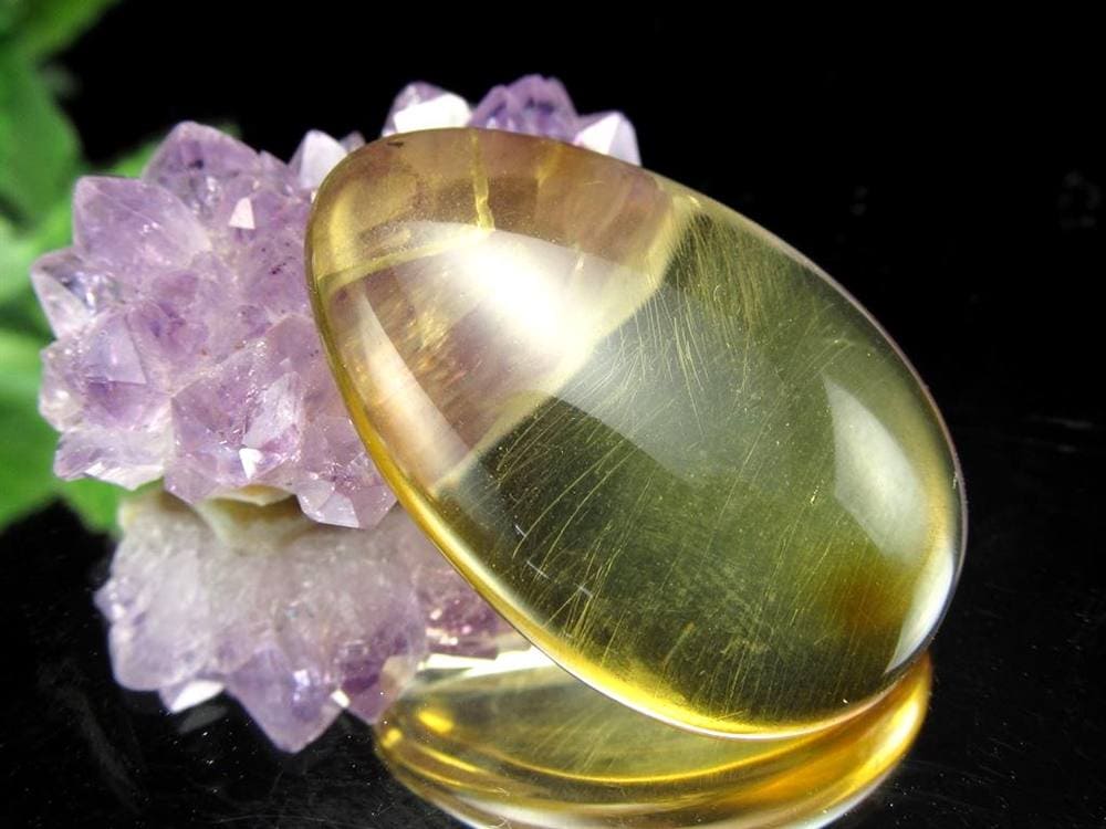 アンバー 琥珀 バルト海産 コハク カボション