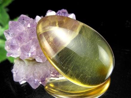 アンバー 琥珀 バルト海産 コハク カボション