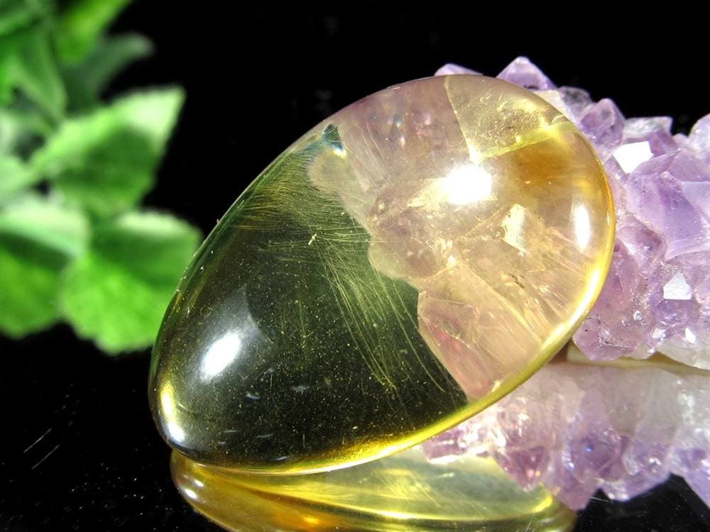 アンバー 琥珀 バルト海産 コハク カボション