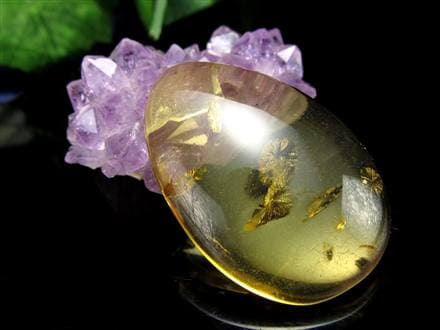 アンバー 琥珀 バルト海産 コハク カボション