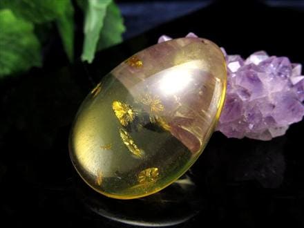 アンバー 琥珀 バルト海産 コハク カボション