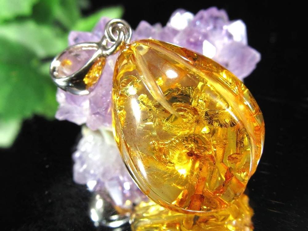 アンバー バルティックアンバー 琥珀 ペンダントトップ