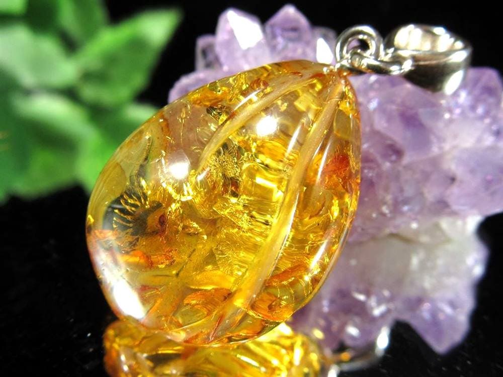 アンバー バルティックアンバー 琥珀 ペンダントトップ