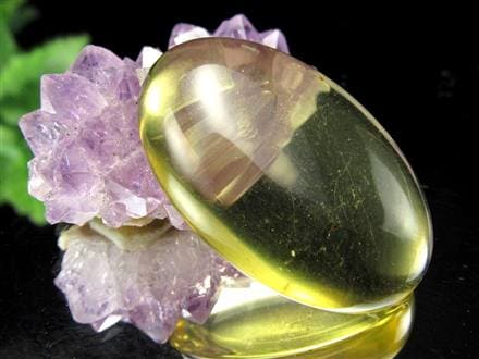 アンバー 琥珀 バルト海産 コハク カボション