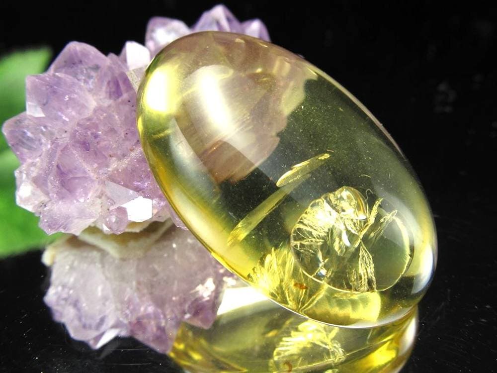 アンバー 琥珀 バルト海産 コハク カボション