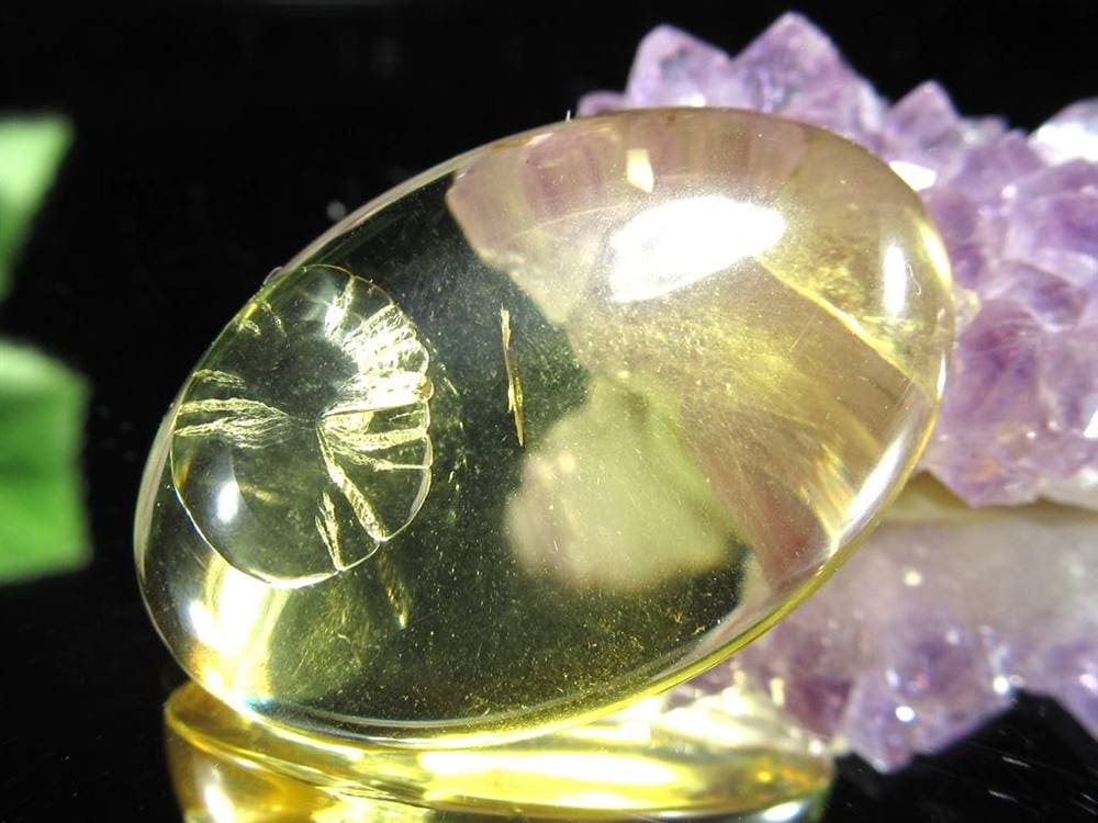 アンバー 琥珀 バルト海産 コハク カボション