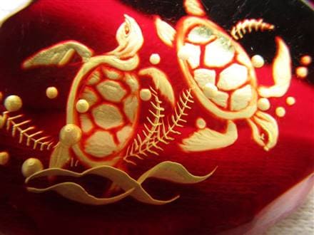 アンバー ルースタンブル カメオ 琥珀 インタリオ