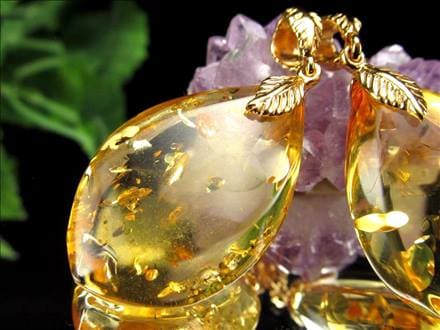 アンバー 琥珀 ペンダントトップ リトアニアアンバー バルト海産