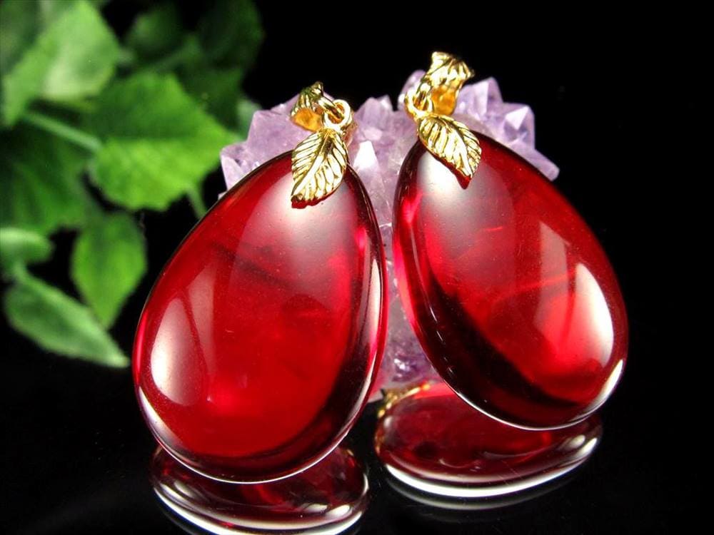 アンバー 琥珀 ペンダントトップ リトアニアアンバー バルト海産