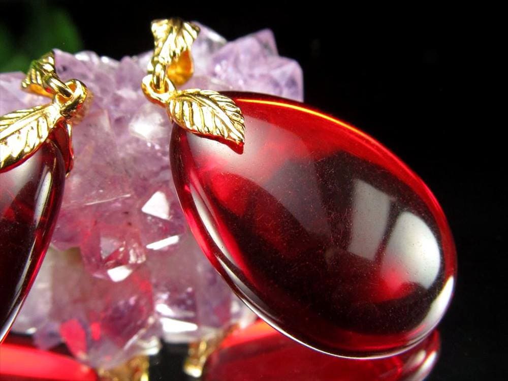 アンバー 琥珀 ペンダントトップ リトアニアアンバー バルト海産