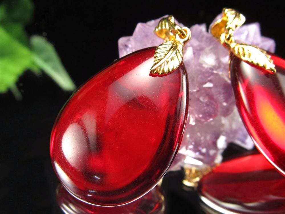 アンバー 琥珀 ペンダントトップ リトアニアアンバー バルト海産