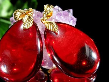 アンバー 琥珀 ペンダントトップ リトアニアアンバー バルト海産