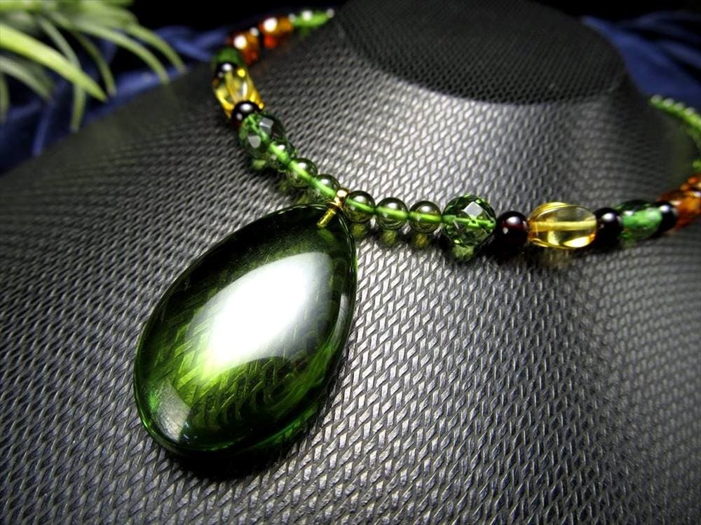 天然琥珀 アンバー ネックレス バルト海産