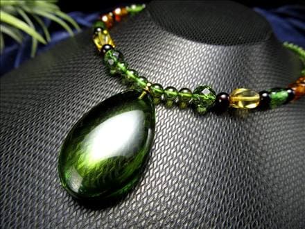 天然琥珀 アンバー ネックレス バルト海産