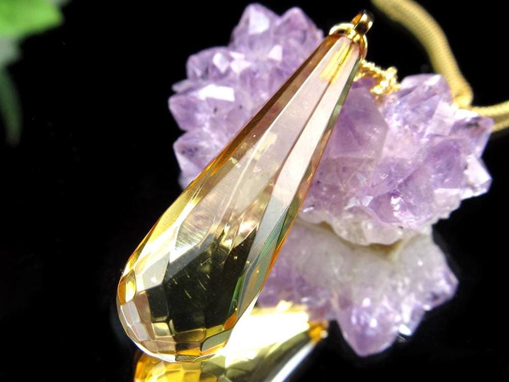 天然琥珀 グリーンアンバー ペンダント Silver925 バルト海産