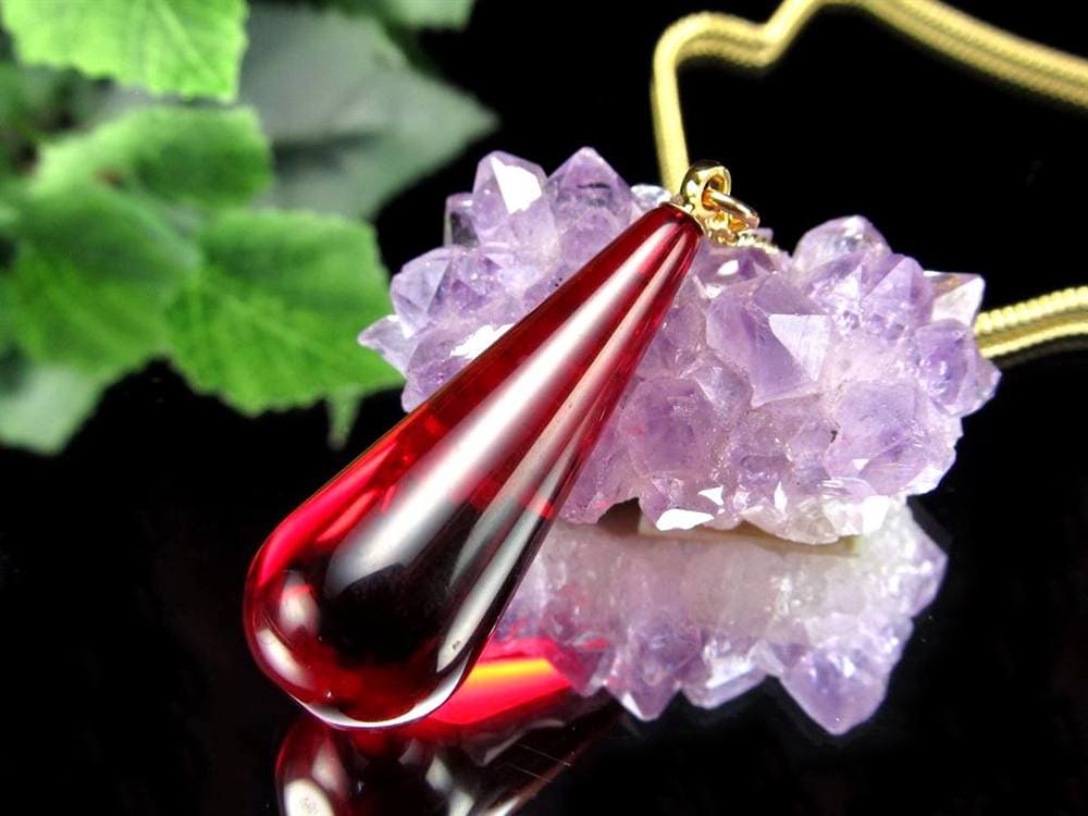 天然琥珀 グリーンアンバー ペンダント Silver925 バルト海産