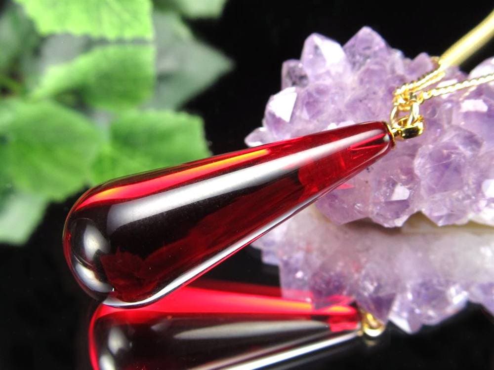 天然琥珀 グリーンアンバー ペンダント Silver925 バルト海産