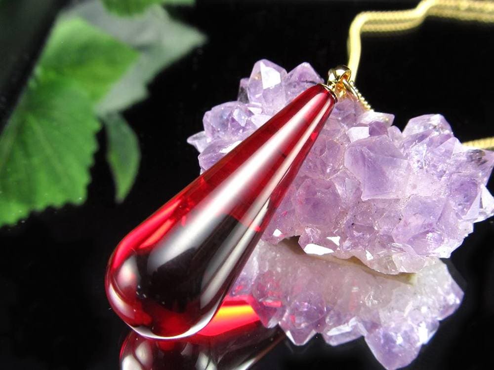 天然琥珀 グリーンアンバー ペンダント Silver925 バルト海産