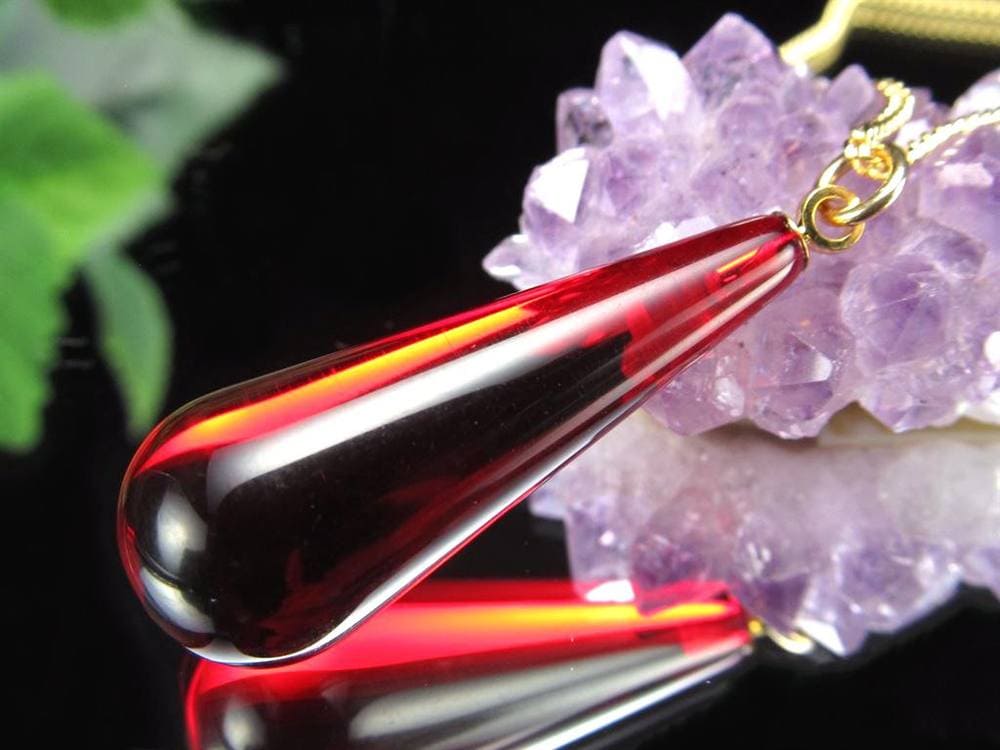 天然琥珀 グリーンアンバー ペンダント Silver925 バルト海産