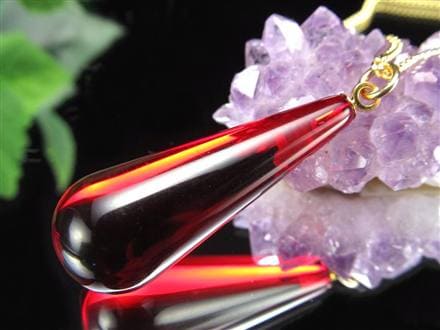 天然琥珀 グリーンアンバー ペンダント Silver925 バルト海産