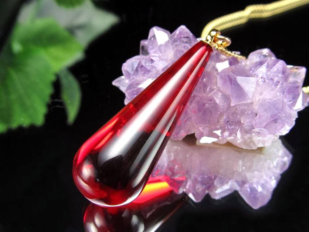 天然琥珀 グリーンアンバー ペンダント Silver925 バルト海産