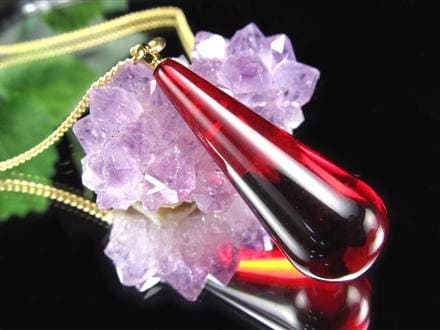 天然琥珀 グリーンアンバー ペンダント Silver925 バルト海産