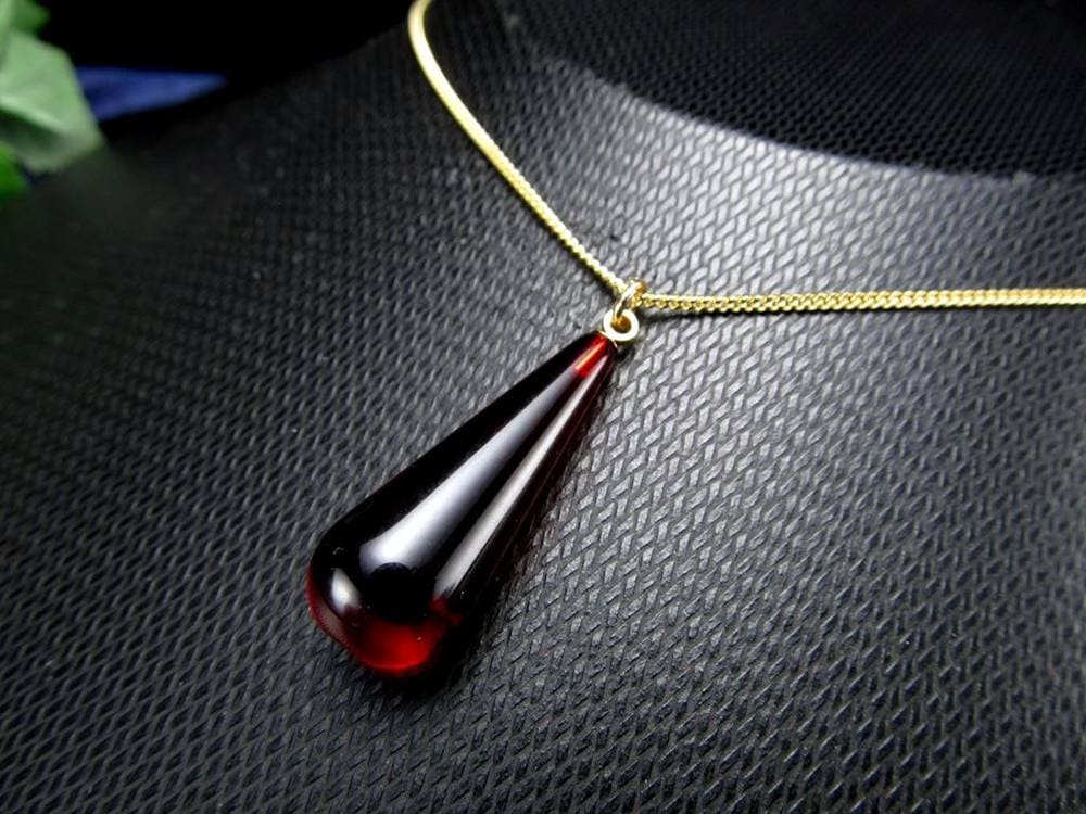 天然琥珀 グリーンアンバー ペンダント Silver925 バルト海産