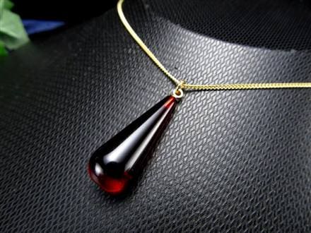 天然琥珀 グリーンアンバー ペンダント Silver925 バルト海産