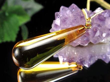 天然琥珀 グリーンアンバー ペンダント Silver925 バルト海産