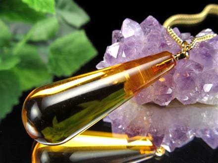 天然琥珀 グリーンアンバー ペンダント Silver925 バルト海産