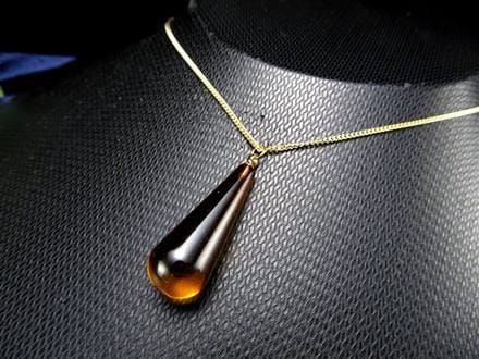 天然琥珀 グリーンアンバー ペンダント Silver925 バルト海産