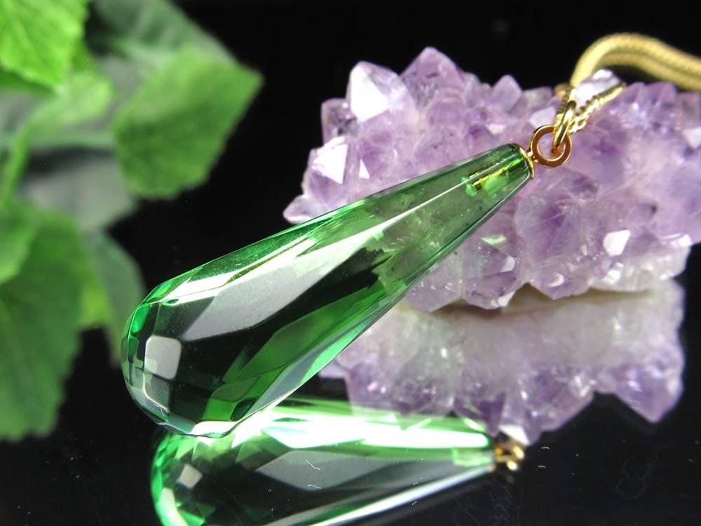 天然琥珀 グリーンアンバー ペンダント Silver925 バルト海産