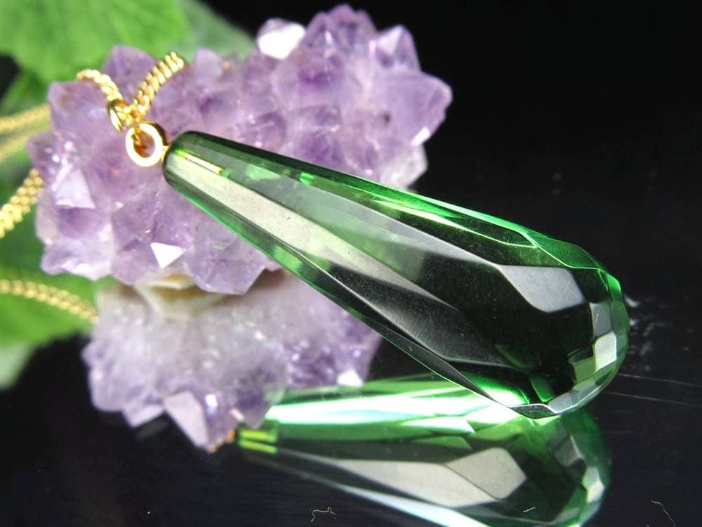 天然琥珀 グリーンアンバー ペンダント Silver925 バルト海産