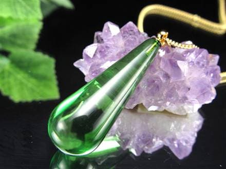 天然琥珀 グリーンアンバー ペンダント Silver925 バルト海産