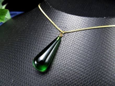 天然琥珀 グリーンアンバー ペンダント Silver925 バルト海産