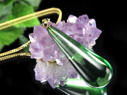 天然琥珀 グリーンアンバー ペンダント Silver925 バルト海産