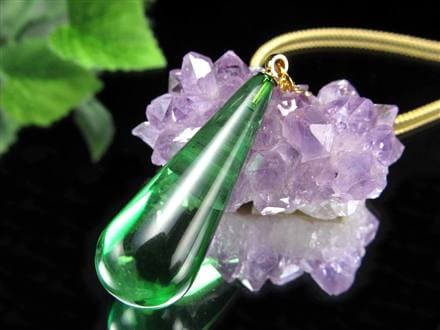 天然琥珀 グリーンアンバー ペンダント Silver925 バルト海産