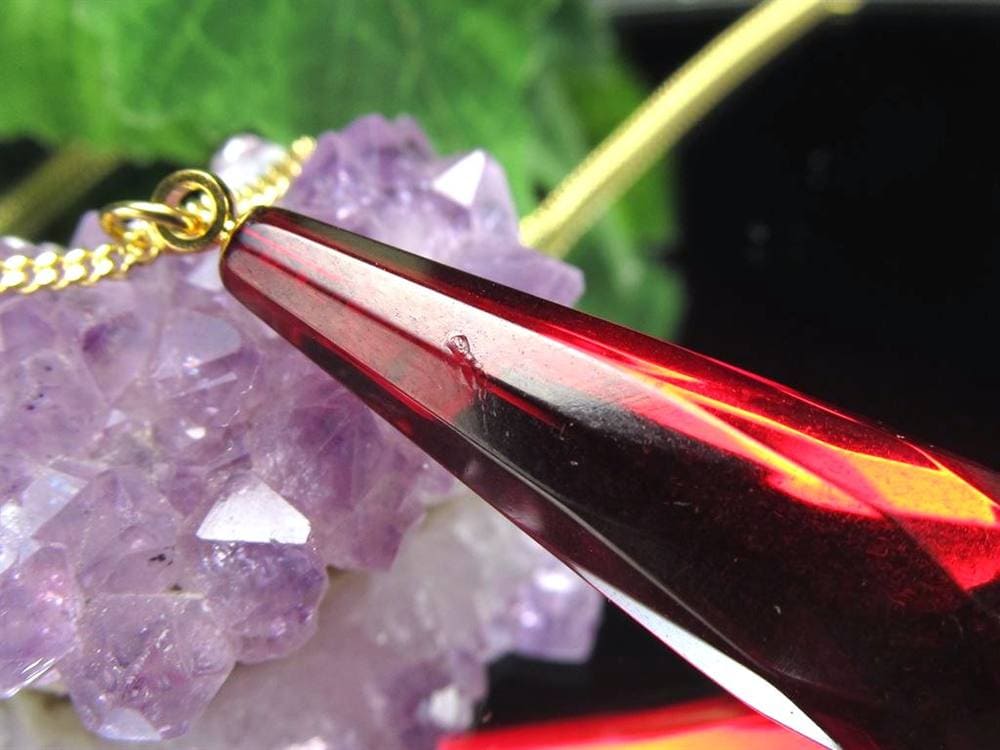 天然琥珀 グリーンアンバー ペンダント Silver925 バルト海産