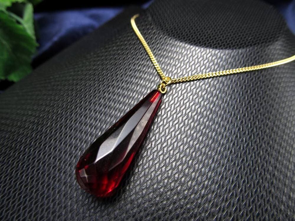 天然琥珀 グリーンアンバー ペンダント Silver925 バルト海産