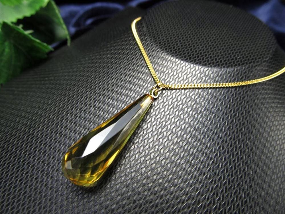 天然琥珀 グリーンアンバー ペンダント Silver925 バルト海産