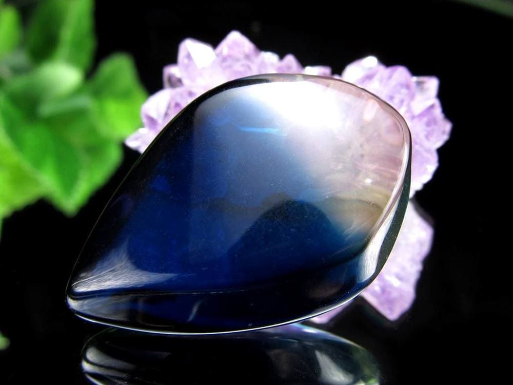 アンバー 琥珀 カボション タンブル グラデーションアンバー