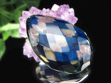 アンバー 琥珀 カボション タンブル サファイアブルーアンバー