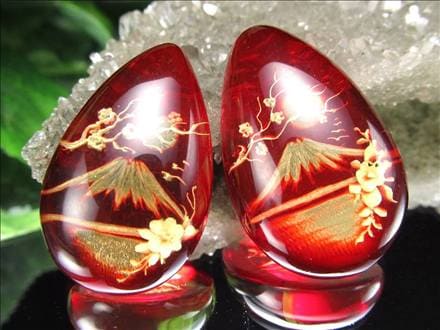 アンバー,ルースタンブル,カメオ,琥珀,インタリオ