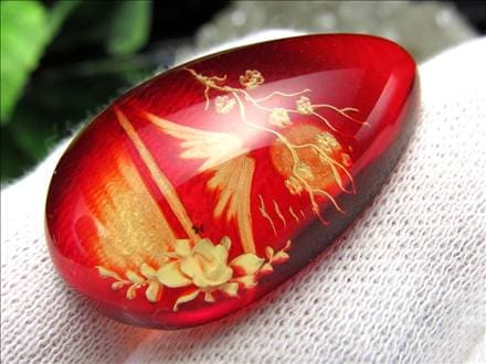 アンバー,ルースタンブル,カメオ,琥珀,インタリオ